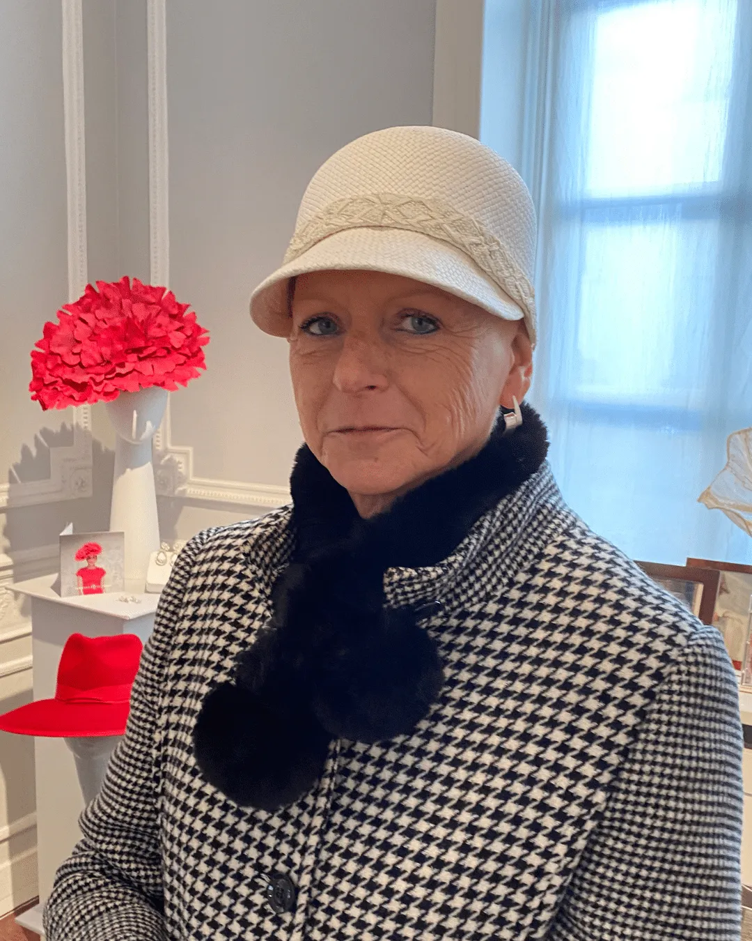 Adrienne — Casquette en panama 'Vaniva'